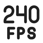 Fps 240 SVG Icon